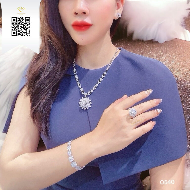 Dây Chuyền Kim Cương O540 Kim Cương Giá Tốt