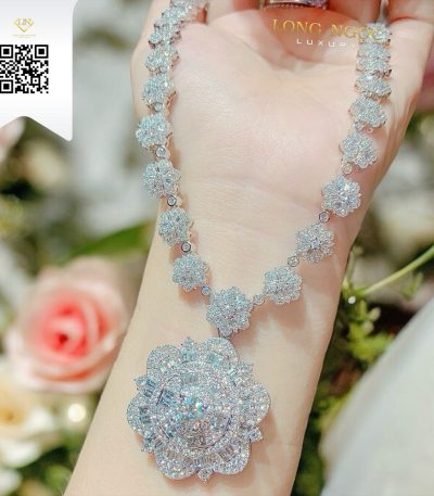 Dây Chuyền Kim Cương O545 Kim Cương Giá Tốt