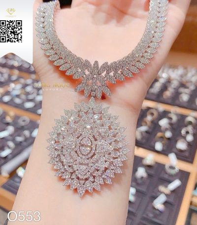 Dây Chuyền Kim Cương O553 Kim Cương Giá Tốt