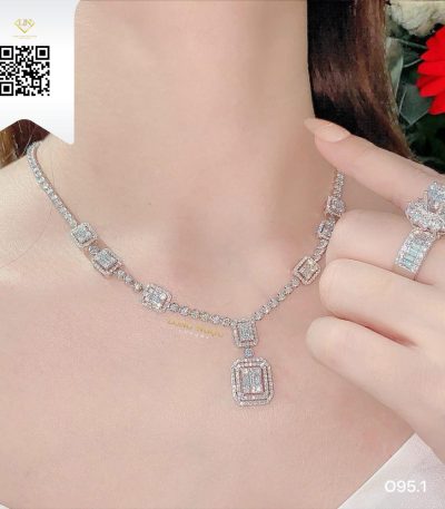 Dây Chuyền Kim Cương O951 Kim Cương Giá Tốt