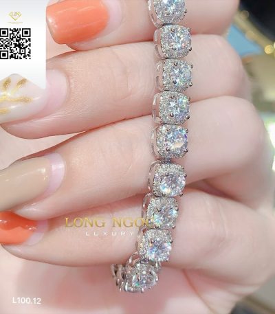 Lắc Tay Kim Cương L10012 Kim Cương Giá Tốt