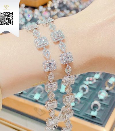 Lắc Tay Kim Cương L1321 Kim Cương Giá Tốt