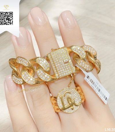 Lắc Tay Kim Cương L1635 Kim Cương Giá Tốt