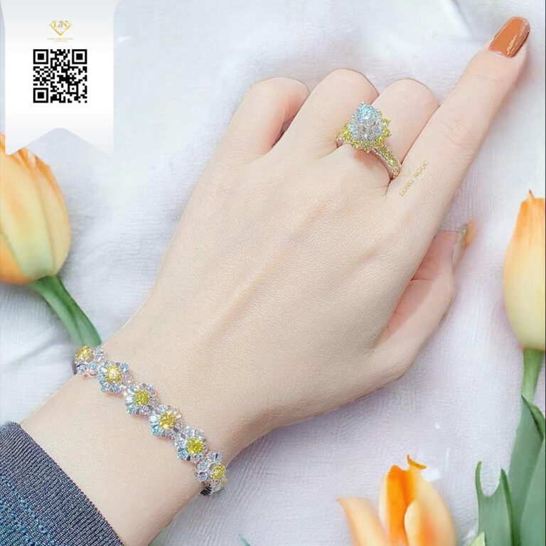 Lắc Tay Kim Cương L2331 Kim Cương Giá Tốt