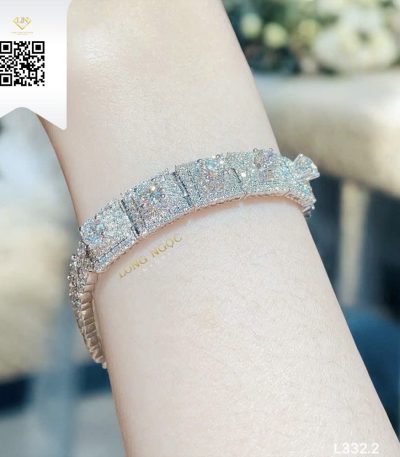 Lắc Tay Kim Cương L3322 Kim Cương Giá Tốt