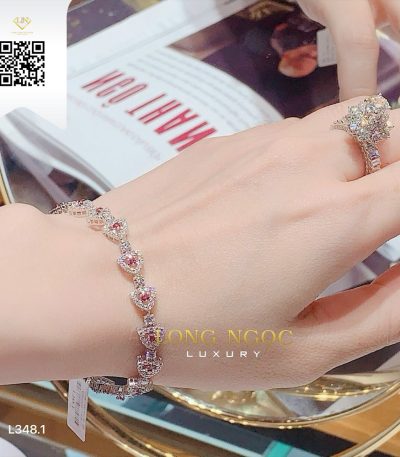 Lắc Tay Kim Cương L3481 Kim Cương Giá Tốt