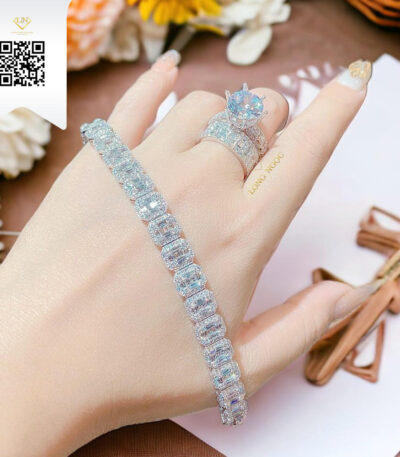 Lắc Tay Kim Cương L3988 Kim Cương Giá Tốt