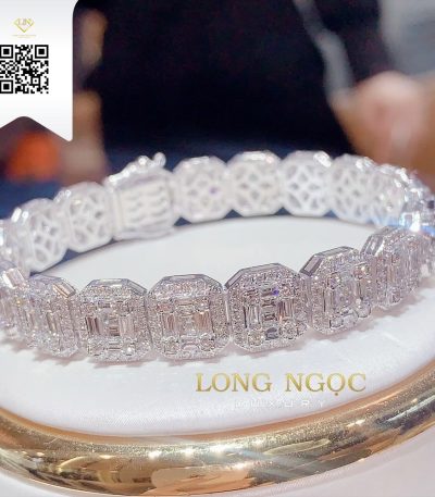 Lắc Tay Kim Cương L3989 Kim Cương Giá Tốt