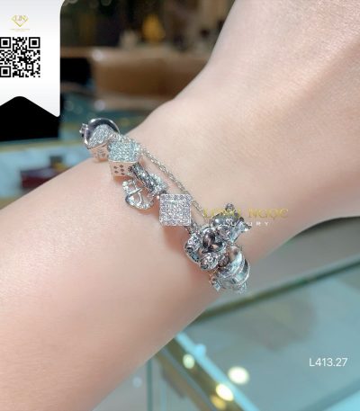 Lắc Tay Kim Cương L41327 Kim Cương Giá Tốt