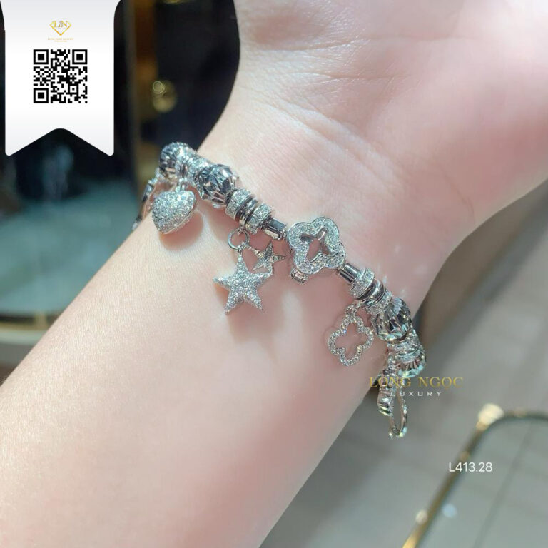 Lắc Tay Kim Cương L41328 Kim Cương Giá Tốt