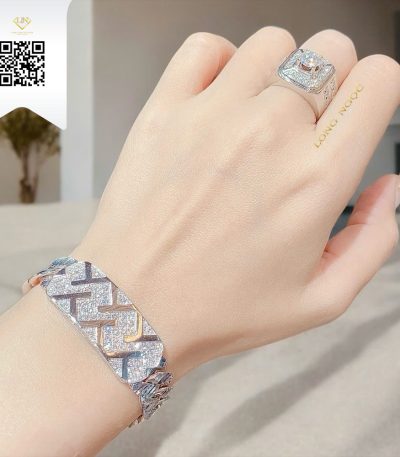 Lắc Tay Kim Cương L4291 Kim Cương Giá Tốt