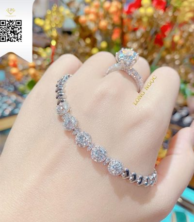 Lắc Tay Kim Cương L442 Kim Cương Giá Tốt