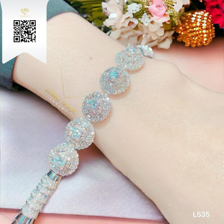 Lắc Tay Kim Cương L535 Kim Cương Giá Tốt