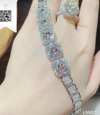 Lắc Tay Kim Cương L5501 Kim Cương Giá Tốt