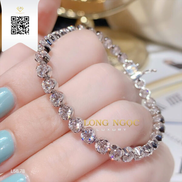 Lắc Tay Kim Cương L5878 Dương Trần Daimond
