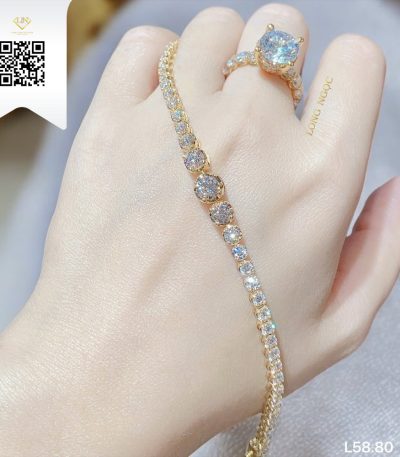 Lắc Tay Kim Cương L5880 Kim Cương Giá Tốt