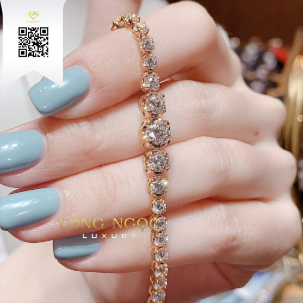 Lắc Tay Kim Cương L5886 Dương Trần Daimond