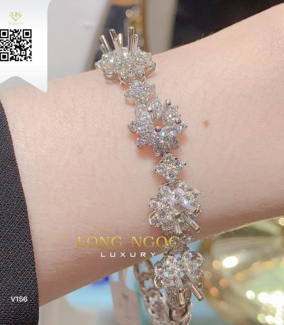 Lắc Tay Kim Cương V156 Kim Cương Giá Tốt