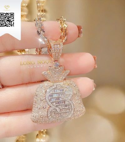 Mặt Dây Kim Cương M24114 Kim Cương Giá Tốt