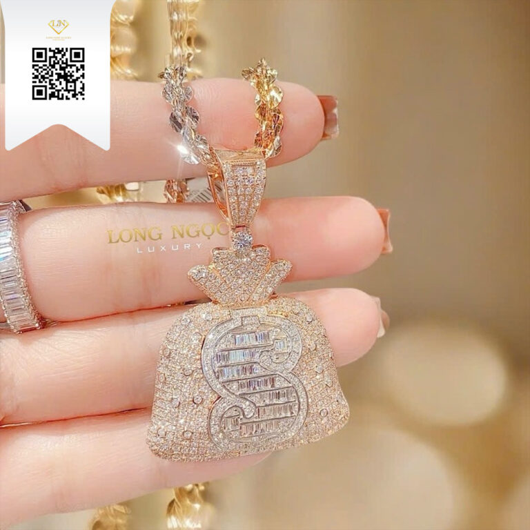 Mặt Dây Kim Cương M24114 Kim Cương Giá Tốt