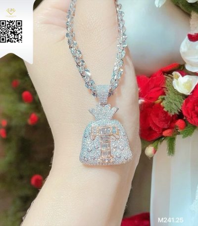 Mặt Dây Kim Cương M24125 Kim Cương Giá Tốt