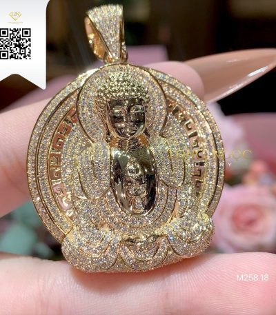 Mặt Dây Kim Cương M25818 Kim Cương Giá Tốt