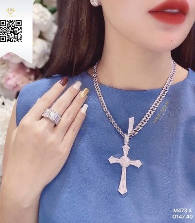 Mặt Dây Kim Cương M4734 Kim Cương Giá Tốt