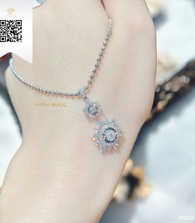 Mặt Dây Kim Cương M524 Kim Cương Giá Tốt