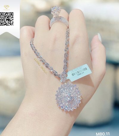 Mặt Dây Kim Cương M8011 Kim Cương Giá Tốt