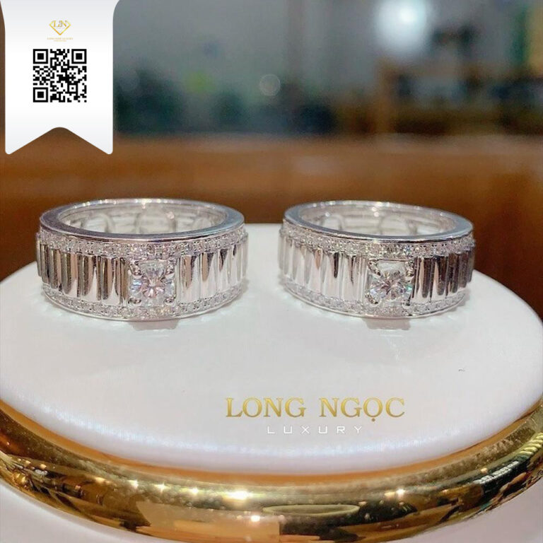 Nhẫn Cặp Kim Cương N1038 Kim Cương Giá Tốt