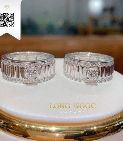 Nhẫn Cặp Kim Cương N1038 Kim Cương Giá Tốt