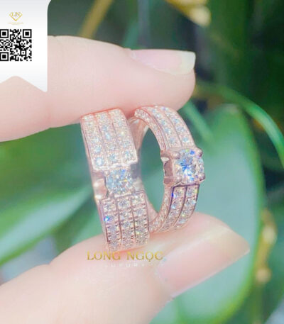 Nhẫn Cặp Kim Cương N191 Kim Cương Giá Tốt