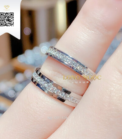 Nhẫn Cặp Kim Cương N2127 Kim Cương Giá Tốt
