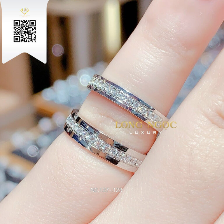 Nhẫn Cặp Kim Cương N2127 Kim Cương Giá Tốt