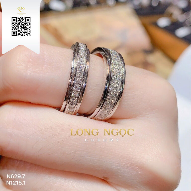 Nhẫn Cặp Kim Cương N6297 Kim Cương Giá Tốt