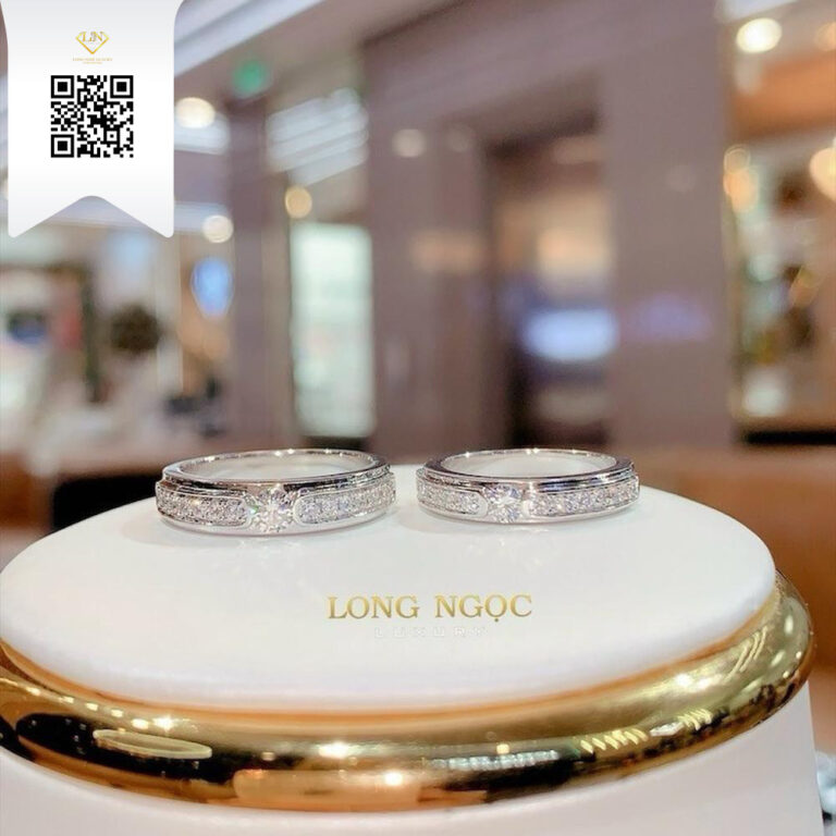 Nhẫn Cặp Kim Cương N632 Kim Cương Giá Tốt