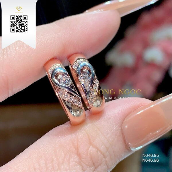 Nhẫn Cặp Kim Cương N64695 Dương Trần Daimond