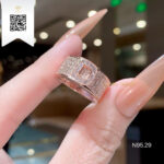 Nhẫn Chữ D Kim Cương N9529 Trần Dương Daimond Long Ngọc Luxury