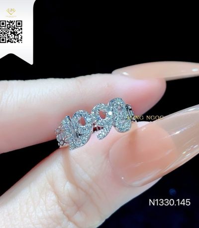 Nhẫn Chữ Kim Cương N1330145 Kim Cương Giá Tốt