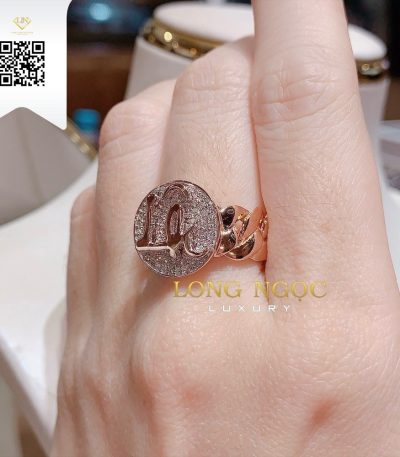 Nhẫn Chữ Kim Cương N141564 Kim Cương Giá Tốt