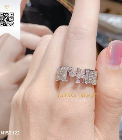 Nhẫn Chữ Kim Cương N152122 Kim Cương Giá Tốt