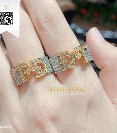 Nhẫn Chữ Kim Cương N15286 Dương Trần Daimond