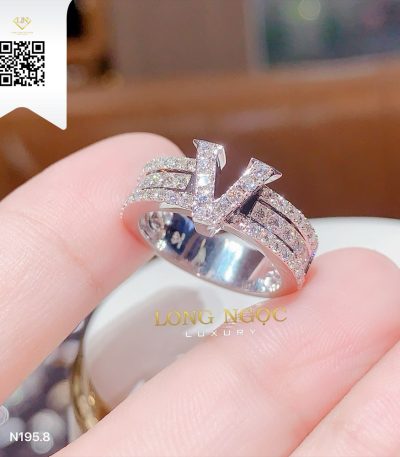 Nhẫn Chữ Kim Cương N1958 Dương Trần Daimond