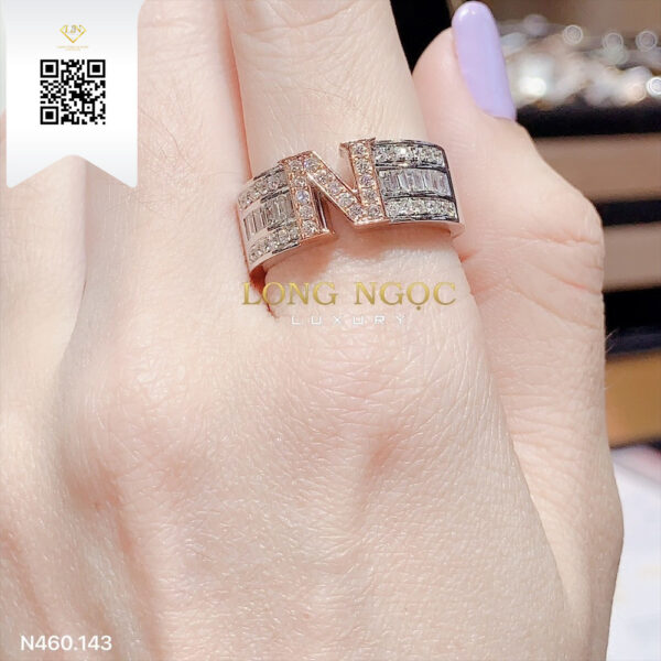 Nhẫn Chữ Kim Cương N460143 Dương Trần Daimond