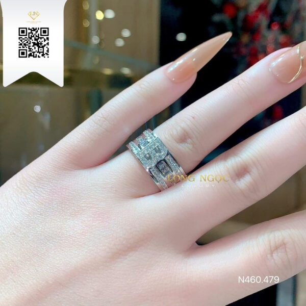 Nhẫn Chữ Kim Cương N460479 Dương Trần Daimond