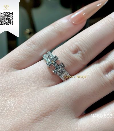 Nhẫn Chữ Kim Cương N460503 Dương Trần Daimond