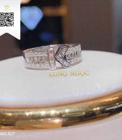 Nhẫn Chữ Kim Cương N460827 Kim Cương Giá Tốt
