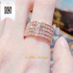 Nhẫn Chữ Kim Cương N70119 Kim Cương Giá Tốt