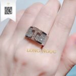 Nhẫn Chữ Kim Cương N7079 Kim Cương Giá Tốt