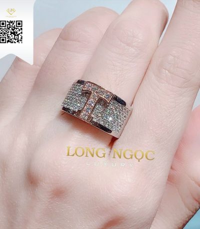 Nhẫn Chữ Kim Cương N7079 Kim Cương Giá Tốt